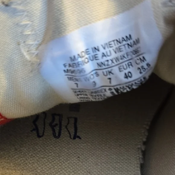 Converse Red and Black Canvas Sneakers - Picture 3 of 6